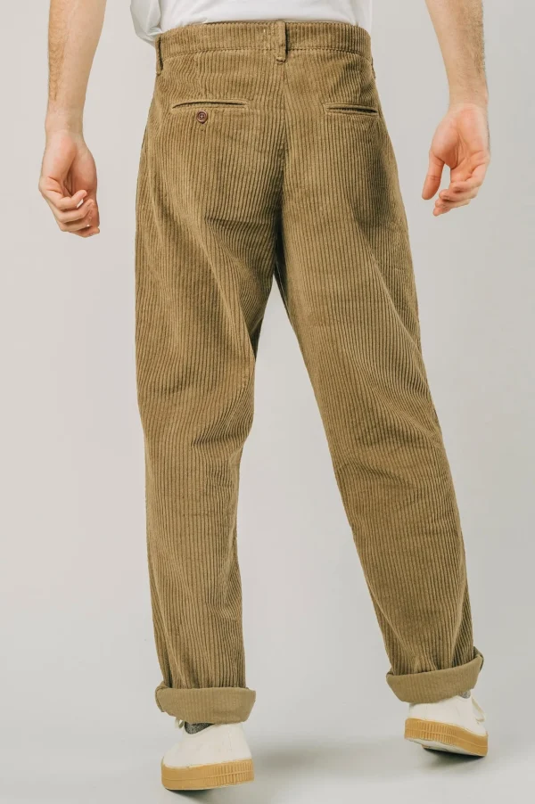 Herren Cordsamthose Beige