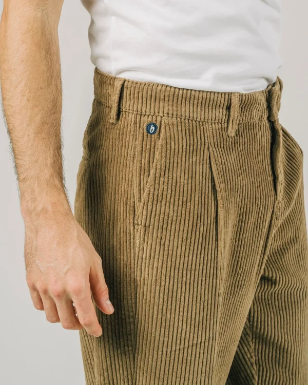 Herren Cordsamthose Beige