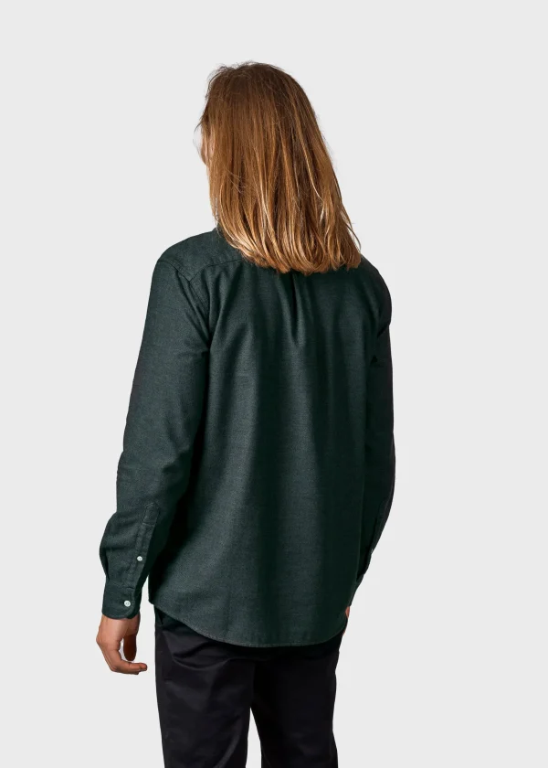 Herren Flanellhemd Benjamin Olive