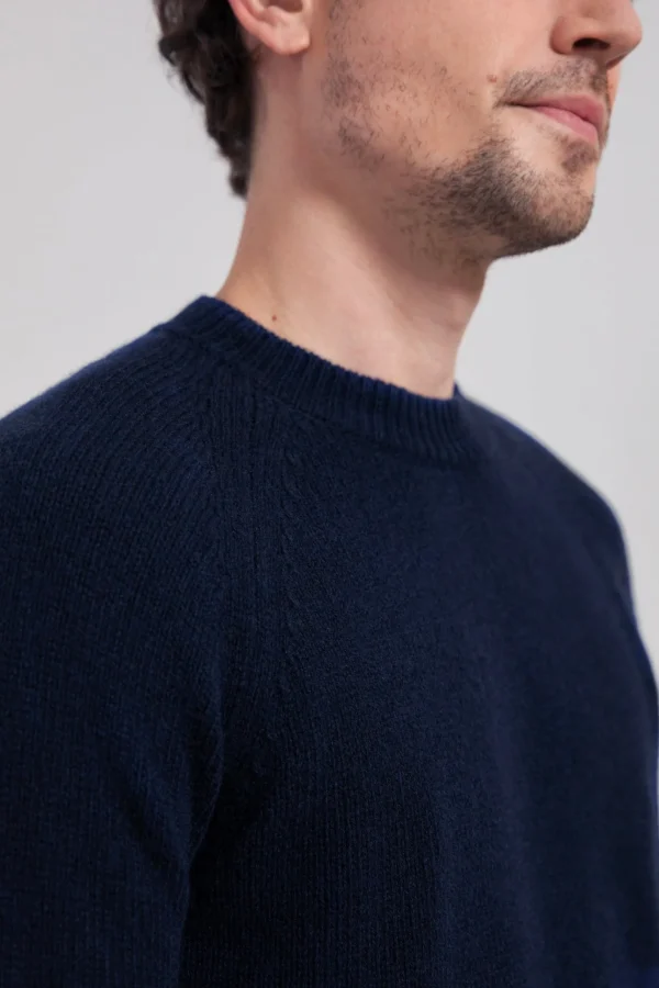 Herren Kaschmirpullover Dante Blaue