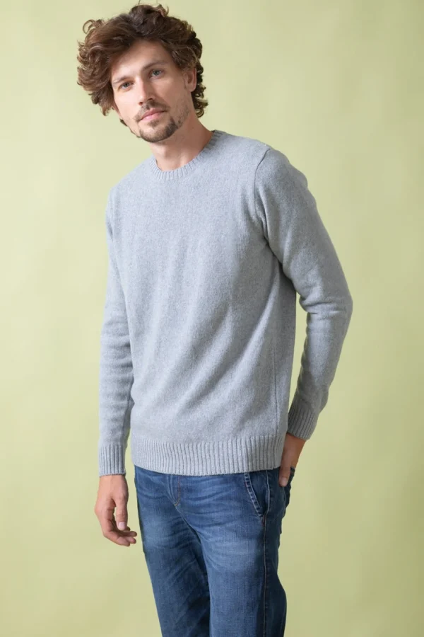 Herren Kaschmirpullover Romeo Grau