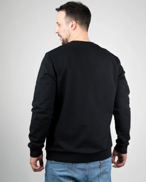 Herren Sweatshirt aus Bio-Baumwolle TreeSweater Schwarz
