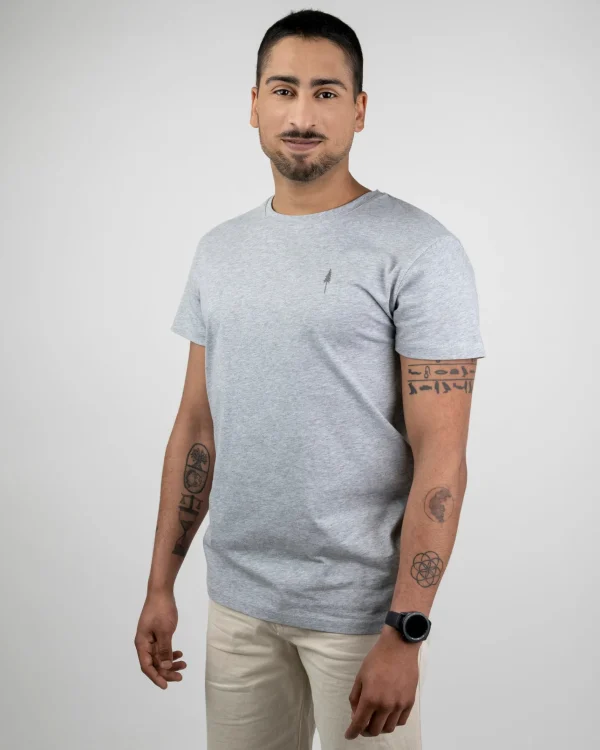 Herren T-Shirt aus Bio-Baumwolle Treeshirt Grau