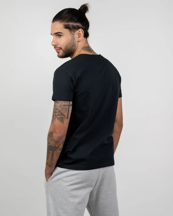 Herren T-Shirt aus Bio-Baumwolle Treeshirt Schwarz