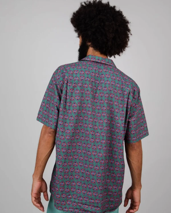 Herren-Hemd Aloha Green