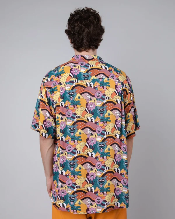 Herren-Sommerhemd Aloha Yellow