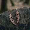 Holz-Ohrringe Piuma
