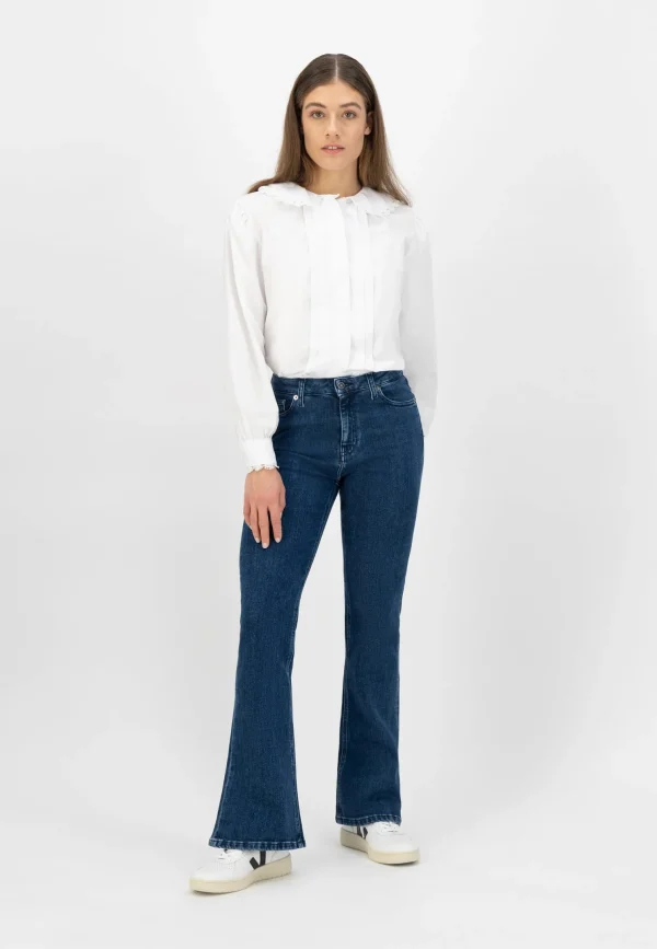 Isy Stone Indigo DamenFlared Jeans