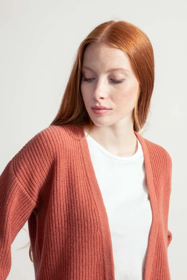Kaschmir-Cardigan Margherita Pink Pompelmo