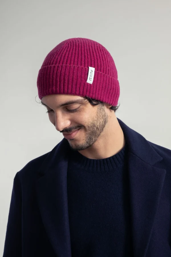 Kaschmirmütze Marcello Fuchsia