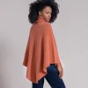 Kaschmirponcho Elisabetta Orange