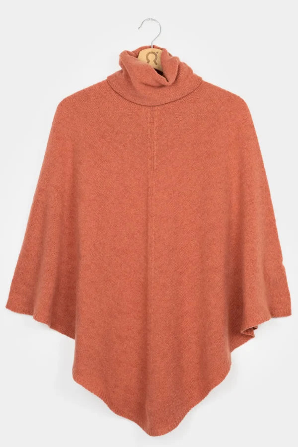 Kaschmirponcho Elisabetta Orange