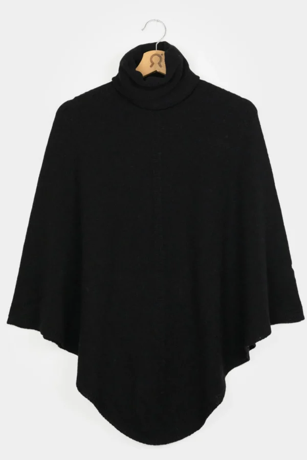 Kaschmirponcho Elisabetta Schwarz