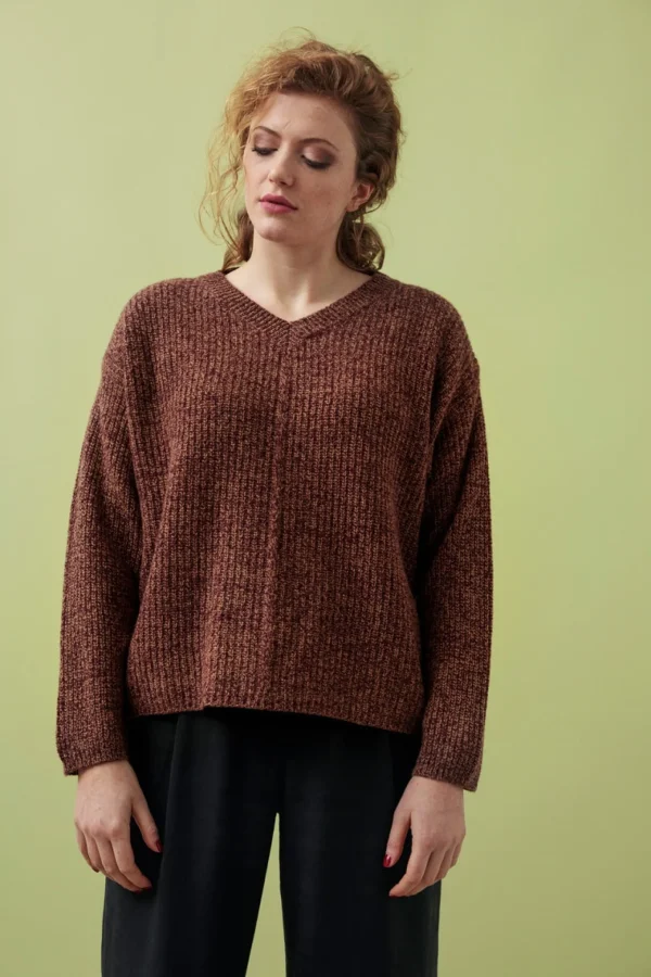 Kaschmirpullover Luisa lila meliert