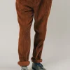 Kupferfarbene Cordhose für Herren