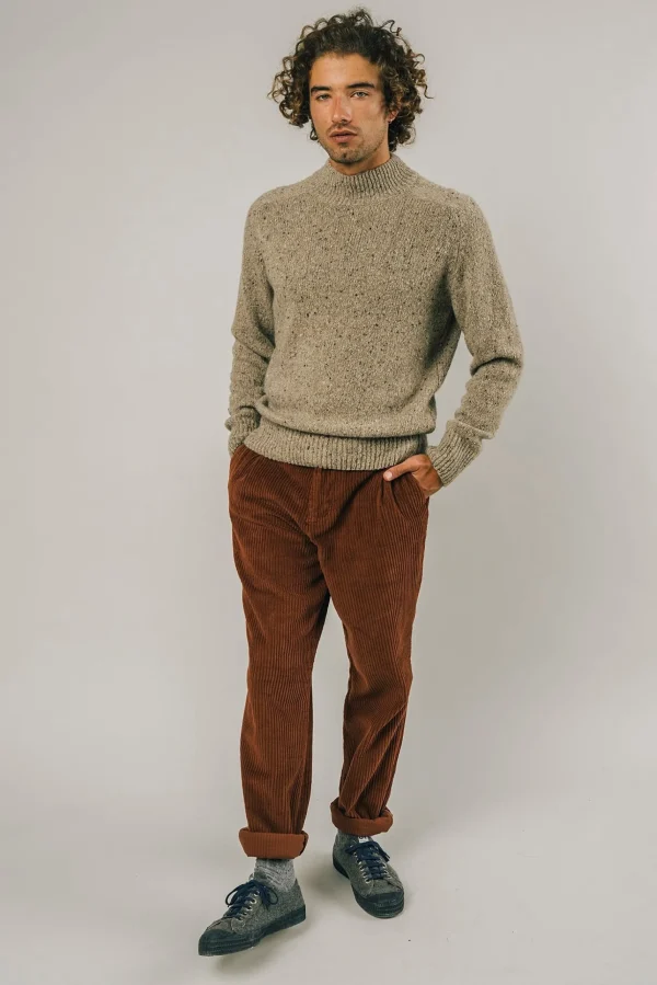 Kupferfarbene Cordhose für Herren
