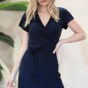 Kurzes Kleid Acacia Marineblau