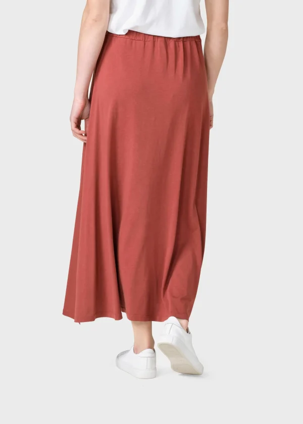 Langer Lyocellrock Nora Terracotta