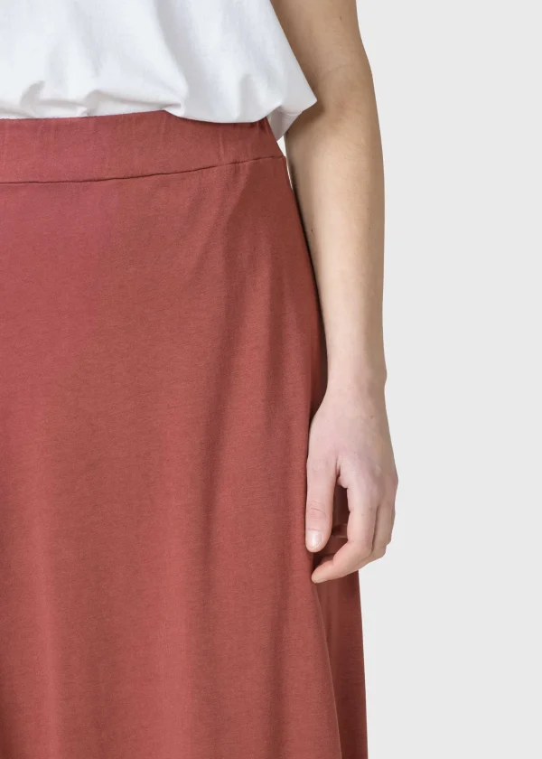 Langer Lyocellrock Nora Terracotta