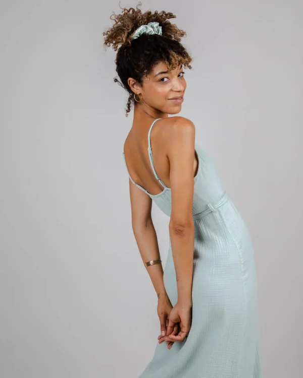 Langes Sommerkleid Hellgrün