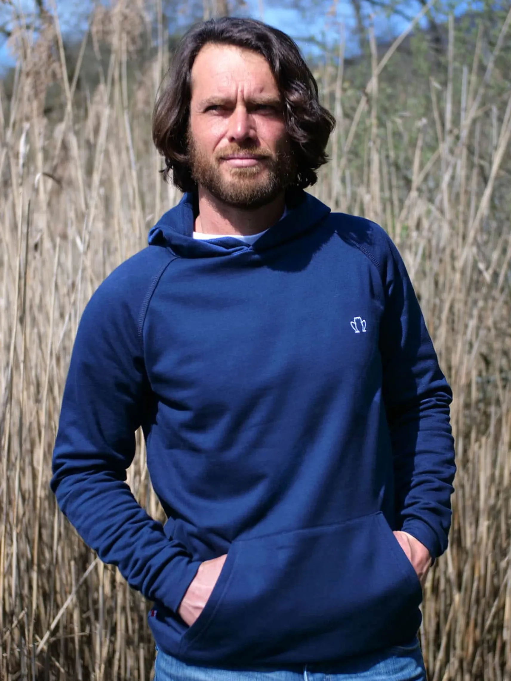 le_bequemer_kapuzenpullov_0.webp Le Bequemer Kapuzenpullover aus Bio-Baumwolle Blau