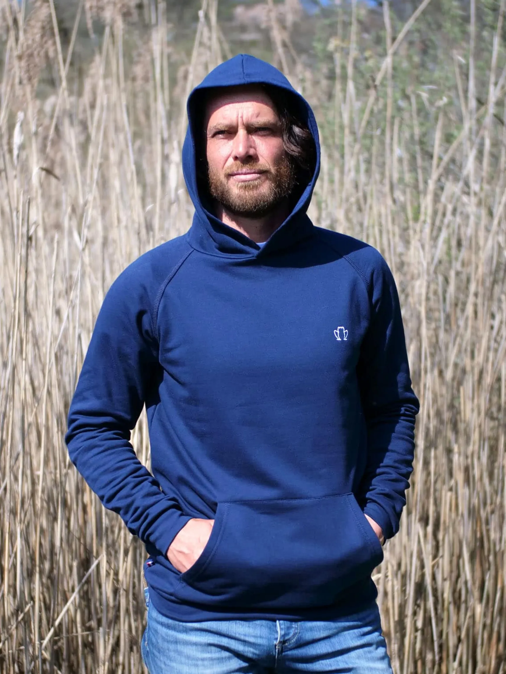 le_bequemer_kapuzenpullov_2.webp Le Bequemer Kapuzenpullover aus Bio-Baumwolle Blau