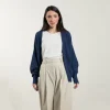 Leichte Damen-Cardigan Cara Dunkelblau