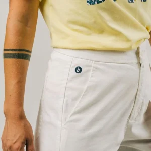 Leichte Damenhose Capri Weiss