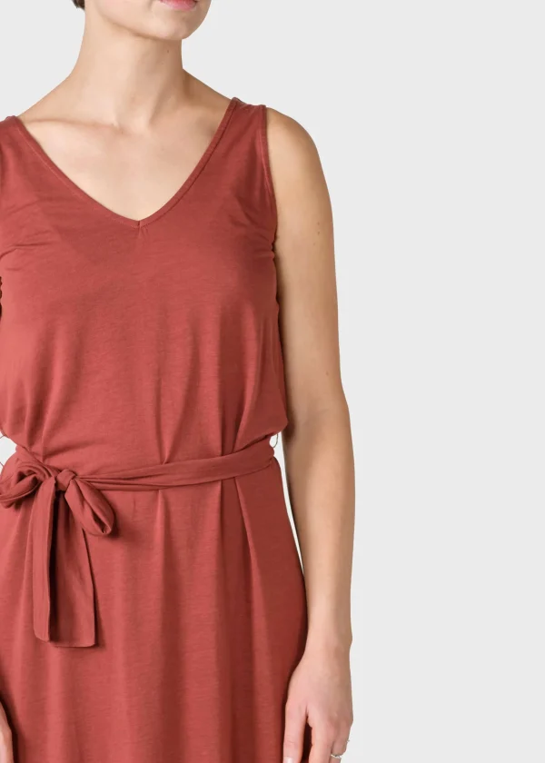 Leichtes Kleid Misha Terrakotta