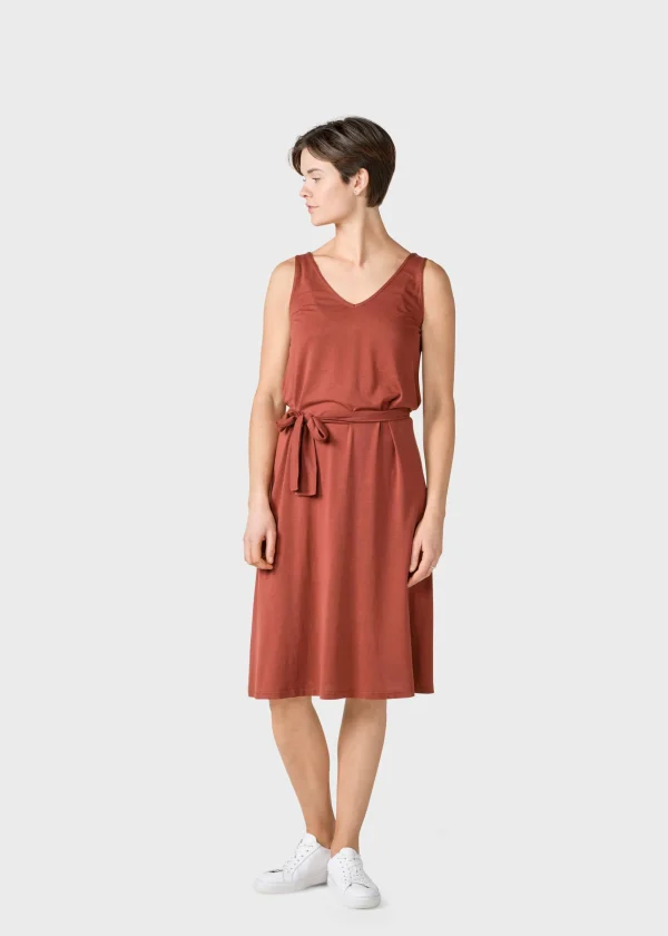 Leichtes Kleid Misha Terrakotta