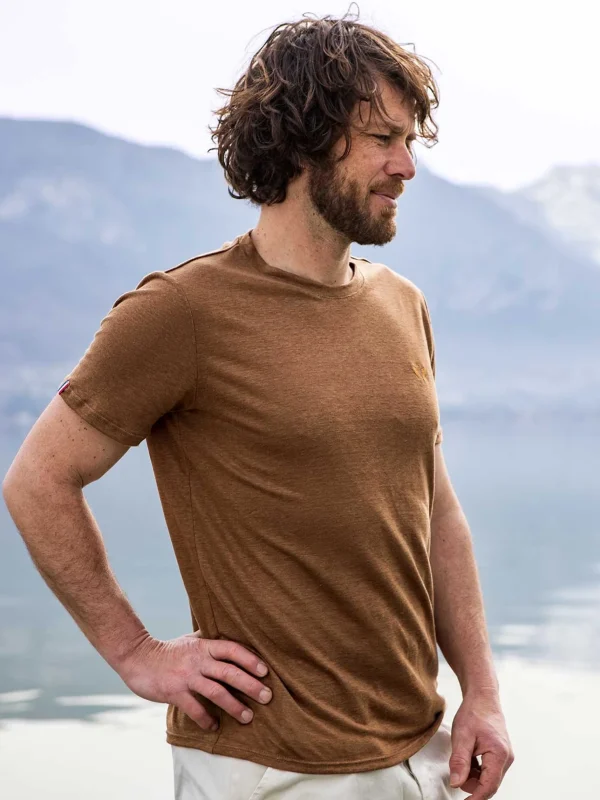 Leinen-T-Shirt L'Indispensable Braun