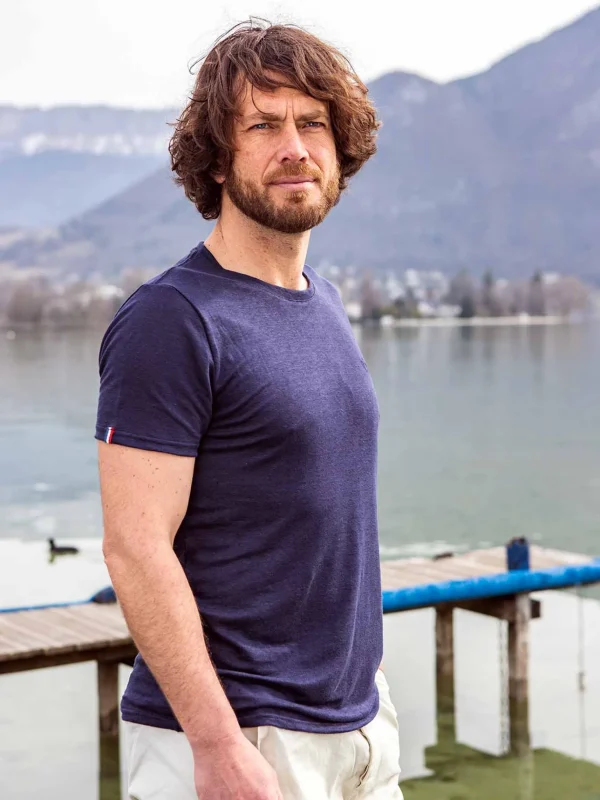 Leinen-T-Shirt L'Indispensable Blau