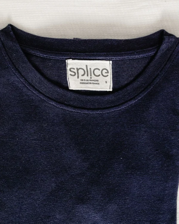Linterpellant Herren-Leinenpullover Schieferblau