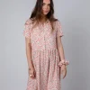 Lockeres kurzes Kleid Cherry Sand