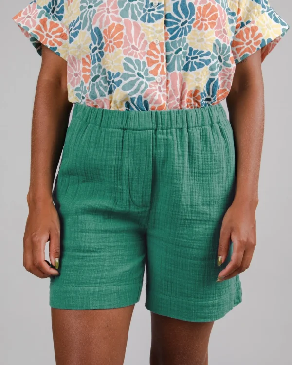 Lässige Damen-Shorts Bubbles Green