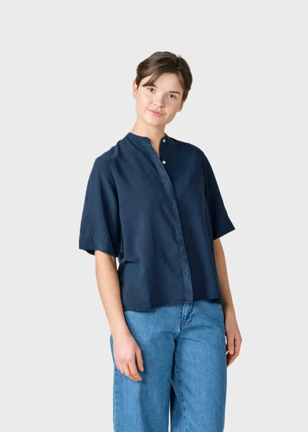 Lyocell Bluse Solrun Navy
