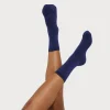 Marineblaue Socken aus Bio-Baumwolle im 2er-Pack