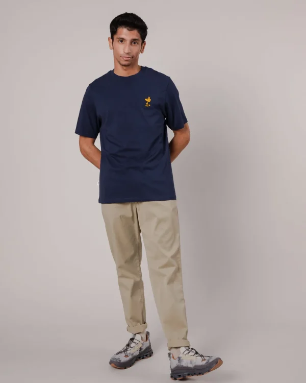Marineblaues Herren-T-Shirt Peanuts