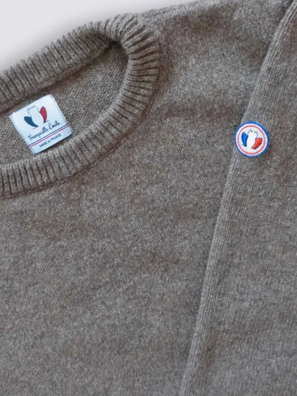 Merino Pullover Le Frileux Taupe