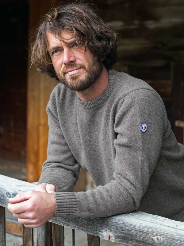 Merino Pullover Le Frileux Taupe