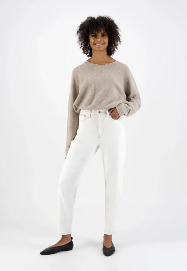 Mom Jeans Mams Tapered Off-white