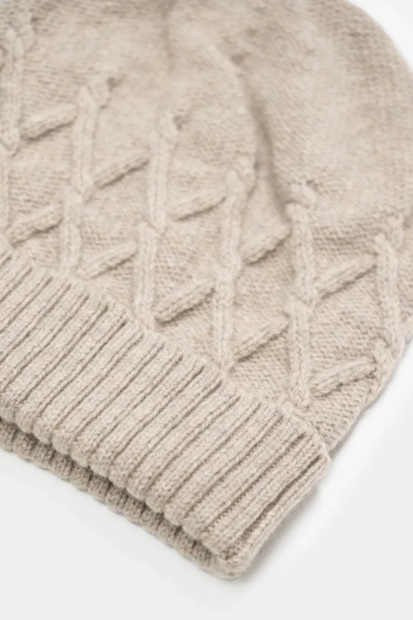 Mütze aus recycelter Wolle Louis Beige