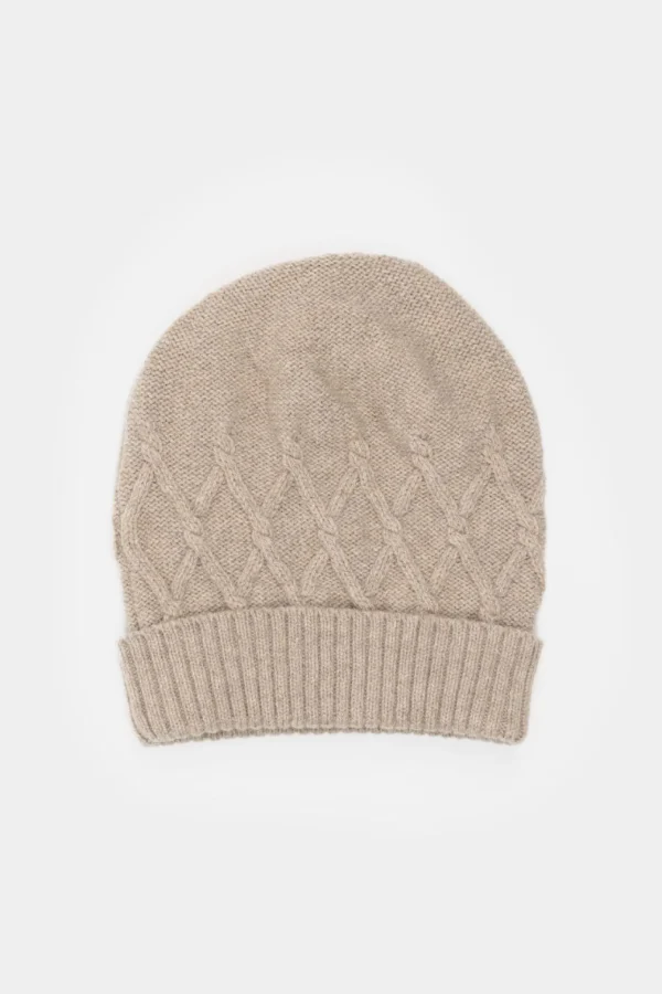 Mütze aus recycelter Wolle Louis Beige