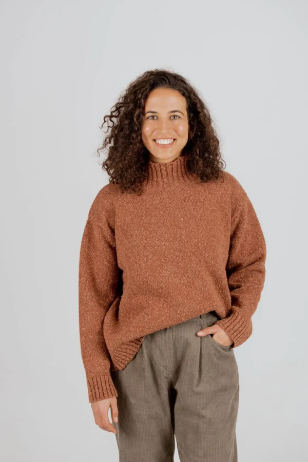 Oversized Pullover Loriga Terrakotta