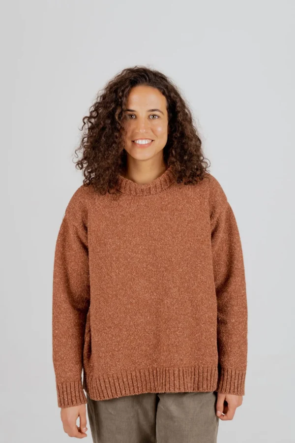 Oversized Pullover Loriga Terrakotta