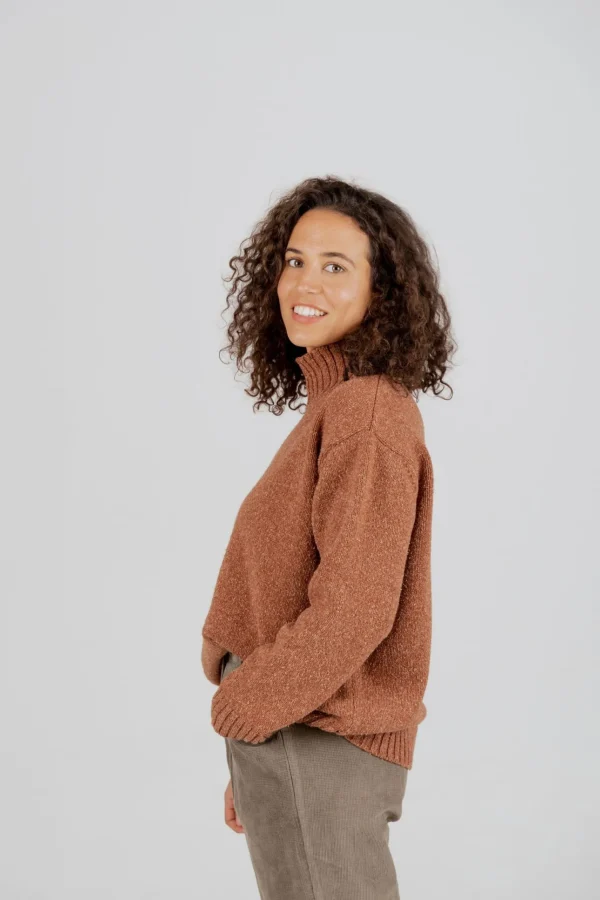 Oversized Pullover Loriga Terrakotta