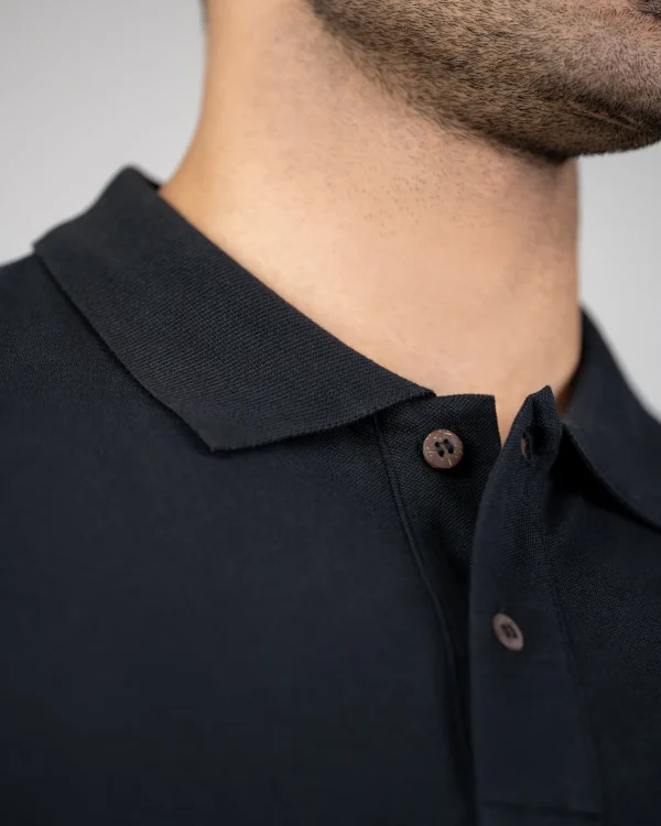 Poloshirt aus Bio-Baumwolle TreePolo Schwarz