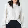 Pullover aus Merinowolle Lamier Ekru