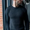Pullover Damier schwarz kariert