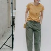 Recyceltes T-Shirt Mme Mésange Safran